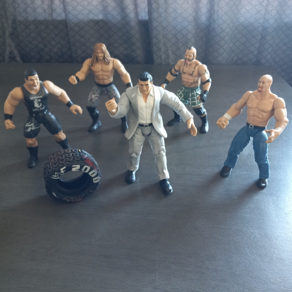 Jakks Pacific WWF Wrestling Action Figures 1998-1999 5 Total